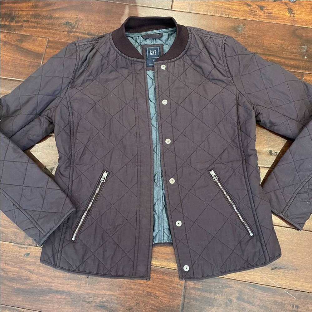 Gap purple quilted bomber/jacket M